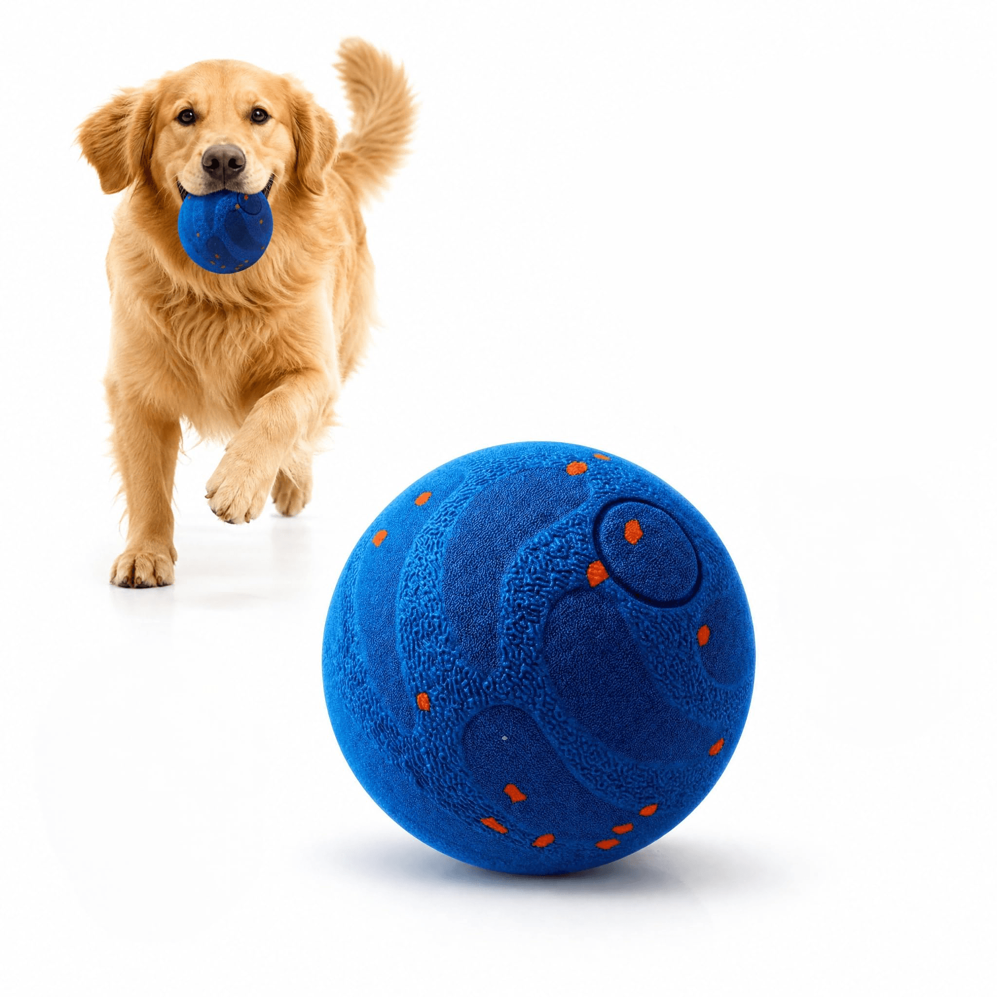 Interactive Dog Toy Ball,Automatic Interactive Dog Ball- Self Moving Toy For Small Medium  Motion Activated, Durable ChewProof ETPU Material, USB Rechargeable, Relieves Boredom