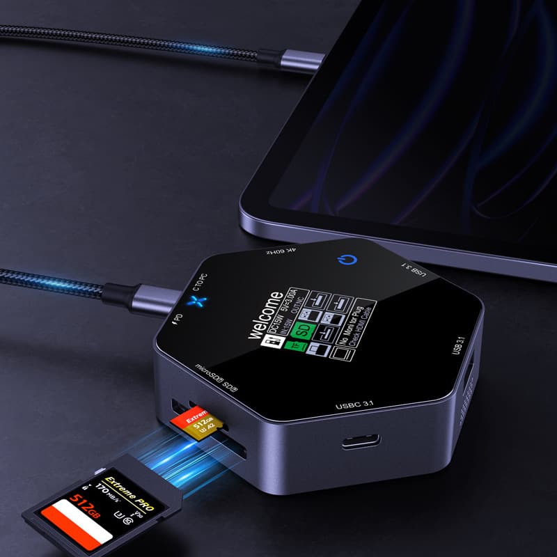 Smart Display PD Charging USB Extender