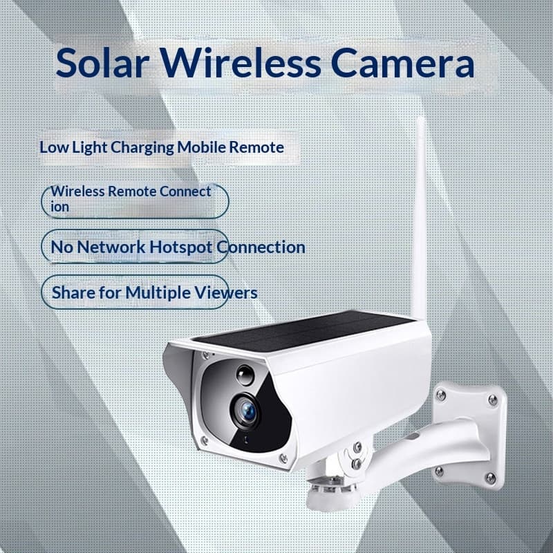 Low-power Solar-powered Outdoor Waterproof Bullet Camera